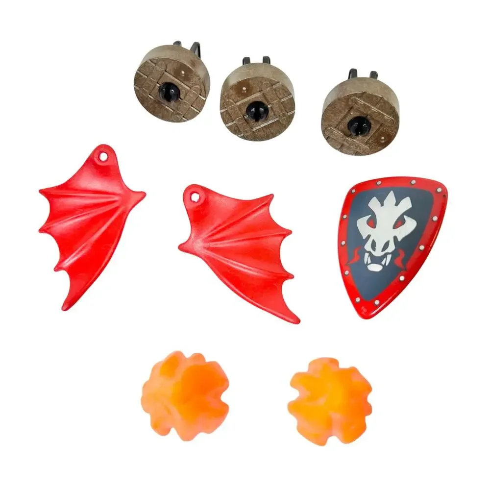 Playmobil 5840 Dragon Rock Playset Knights Red Dragon Cave Manual Complete